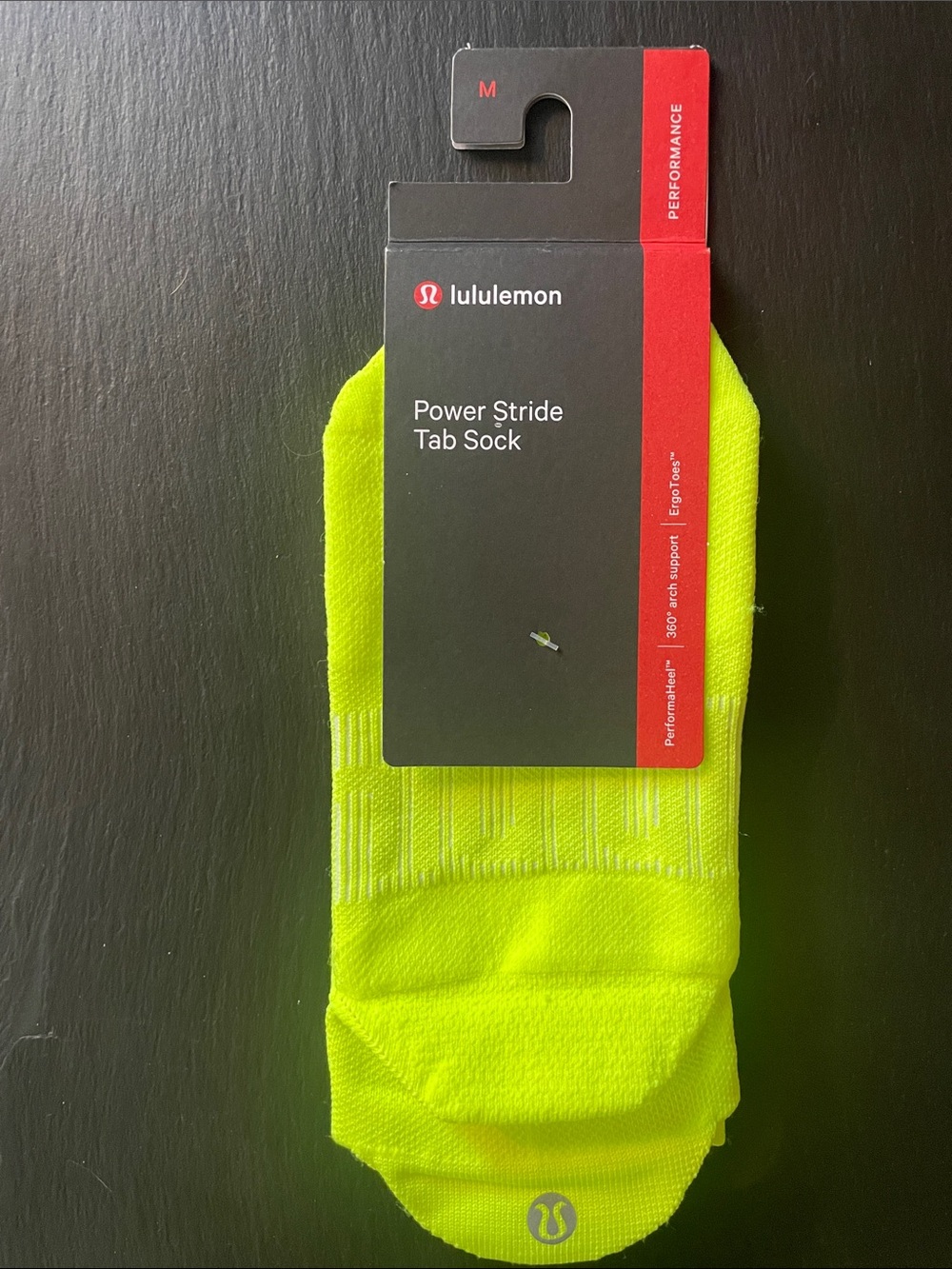 lululemon athletica Power Stride Tab Sock - Neon Yellow